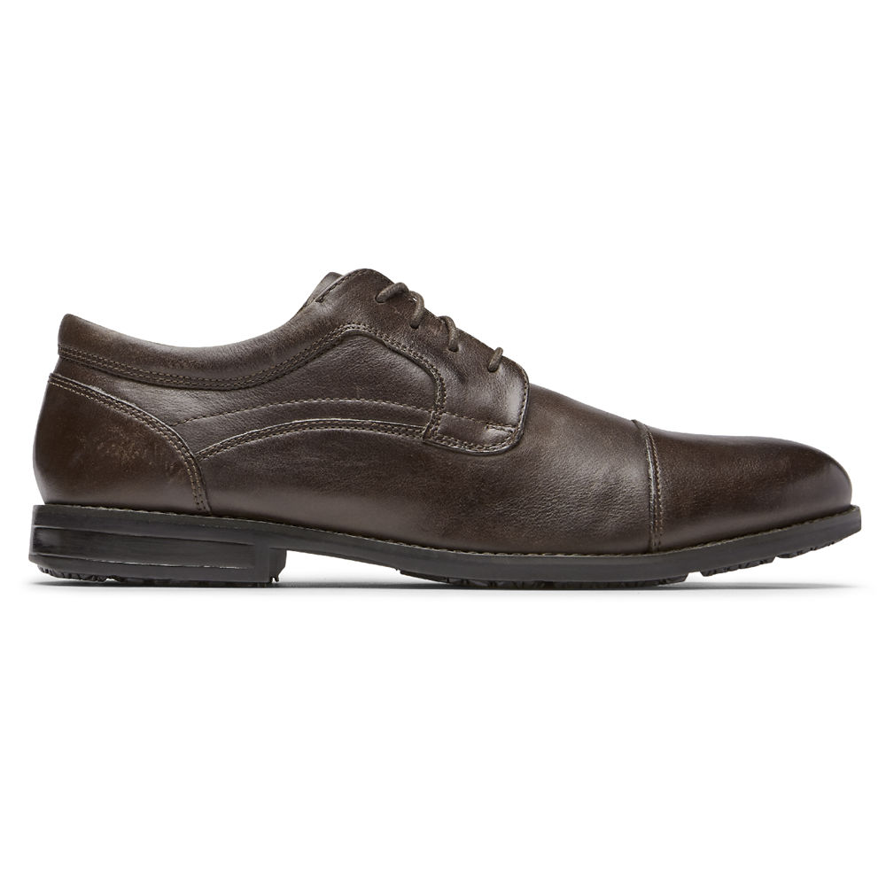 Rockport Oxfords For Mens Brown - Mykel Cap Toe - XZ6487320